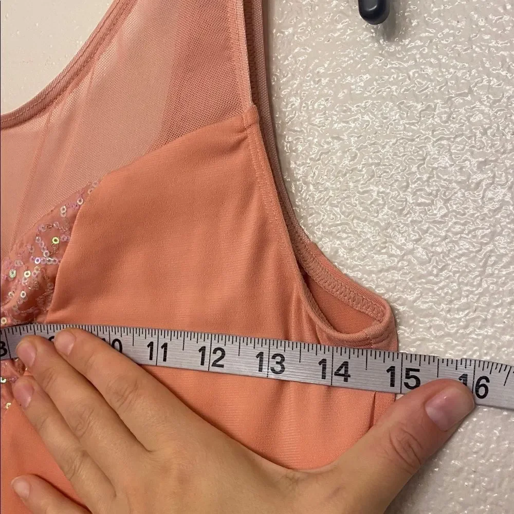 Dance Costume lyrical blush pink maxi dress Just Around The Riverbend 14127 SA